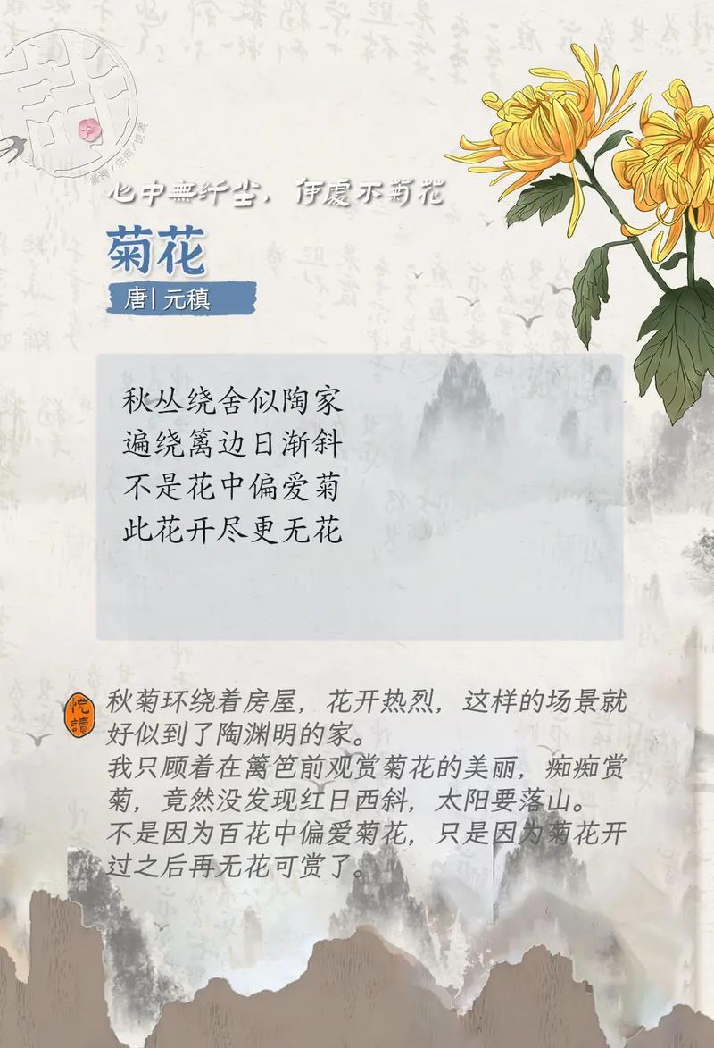 我最爱的菊花像什么比喻句呢